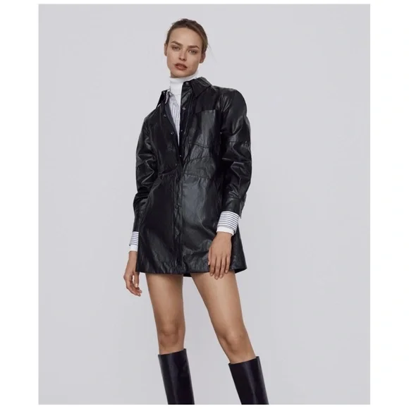 chinese dress ladies Zara Women Faux leather jacket 4369/248/800 (X-Small): Buy Online at Best  Price in UAE